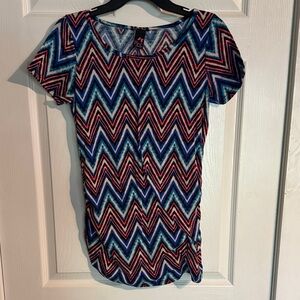 Pinc Maternity Chevron Top